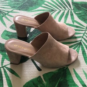 BCBG Suede Sandals / Mules